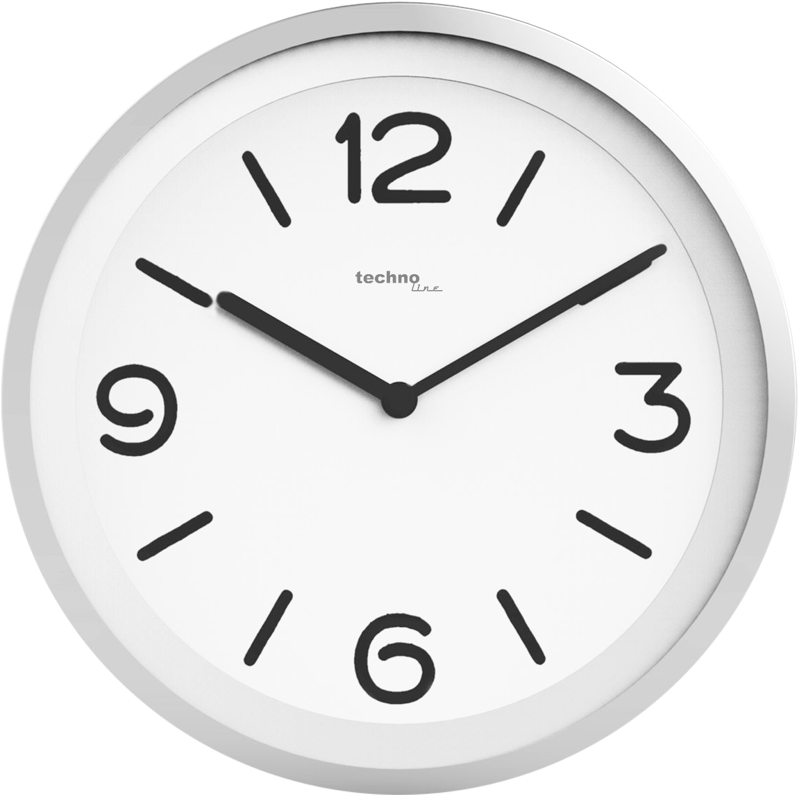 WT 7400 - super-schicke, moderne Wanduhr mit automatischer Hintergrundbeleuchtung Dank Nachterkennungssensor