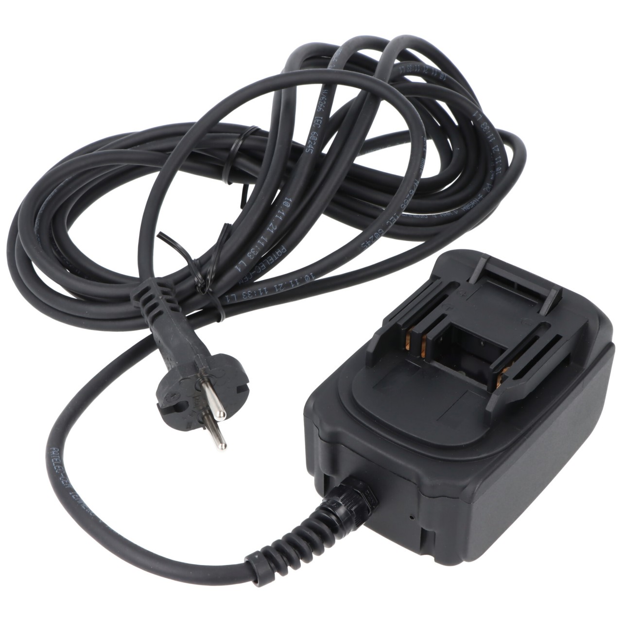 Mainsconnector das Schaltnetzteil 18V kompatibel für Makita Makstar BL1830, BL1850, Kabel hinten ausgehend