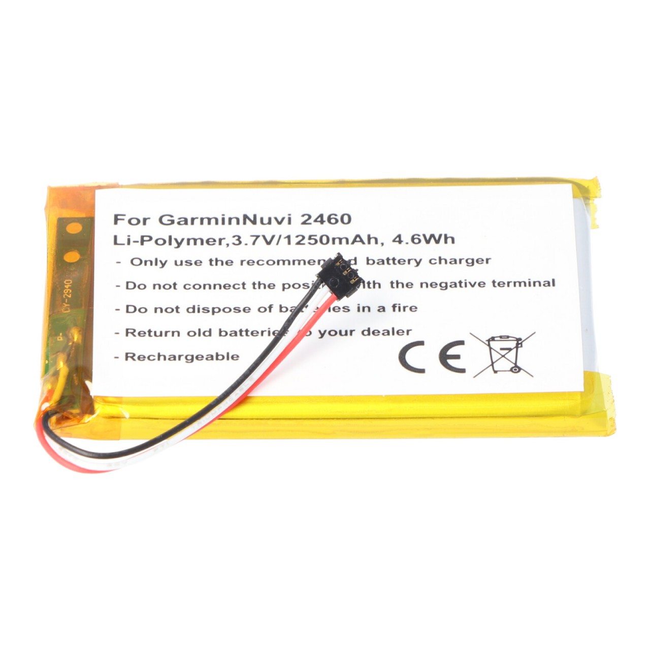 AccuCell Akku passend für den Garmin Nuvi 2460 Akku 361-00051-02, 361-00051-00