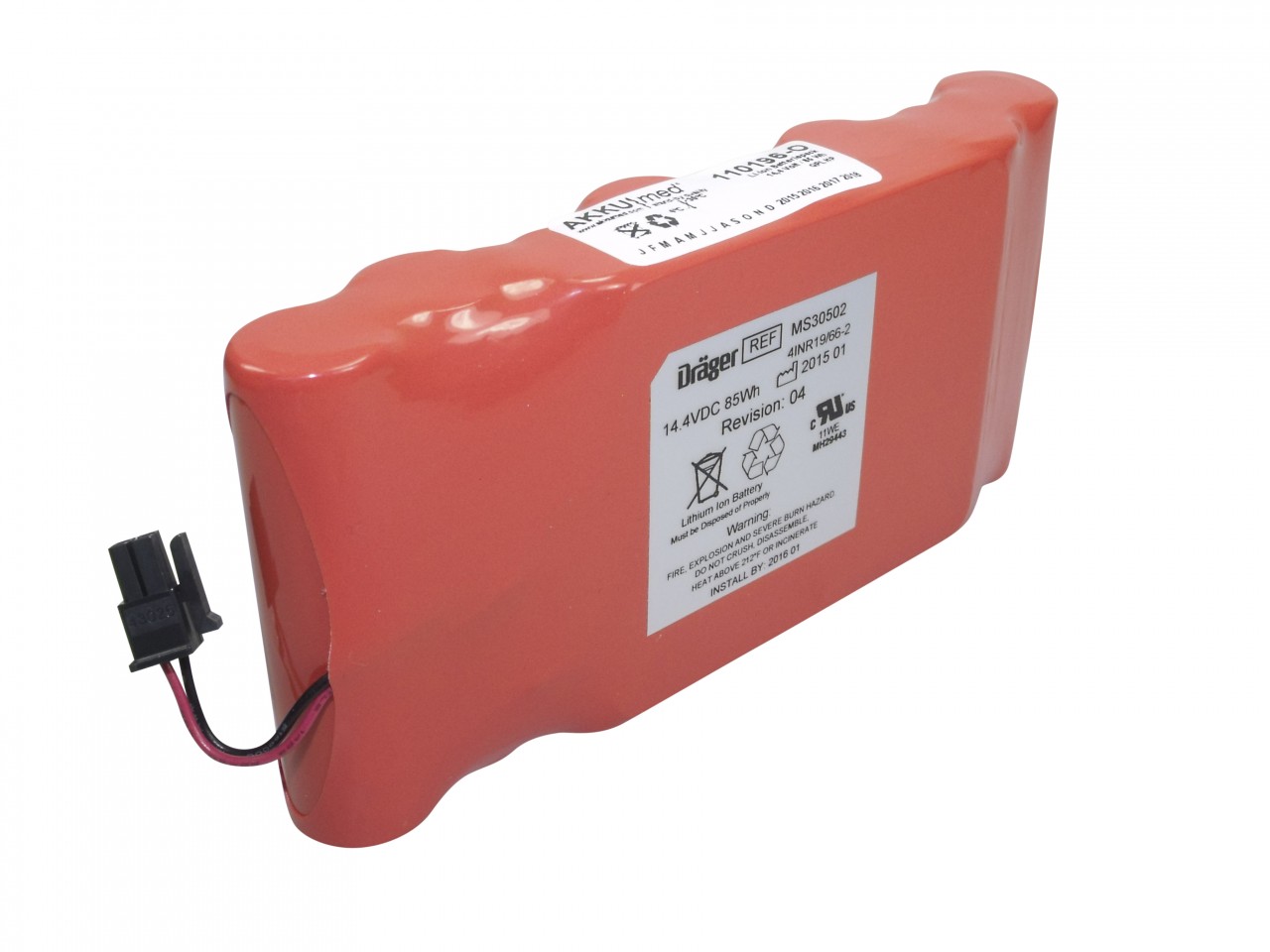 Original Li Ion Akku Dräger Monitor Infinity Gamma/ Gamma XL - Typ MS31385