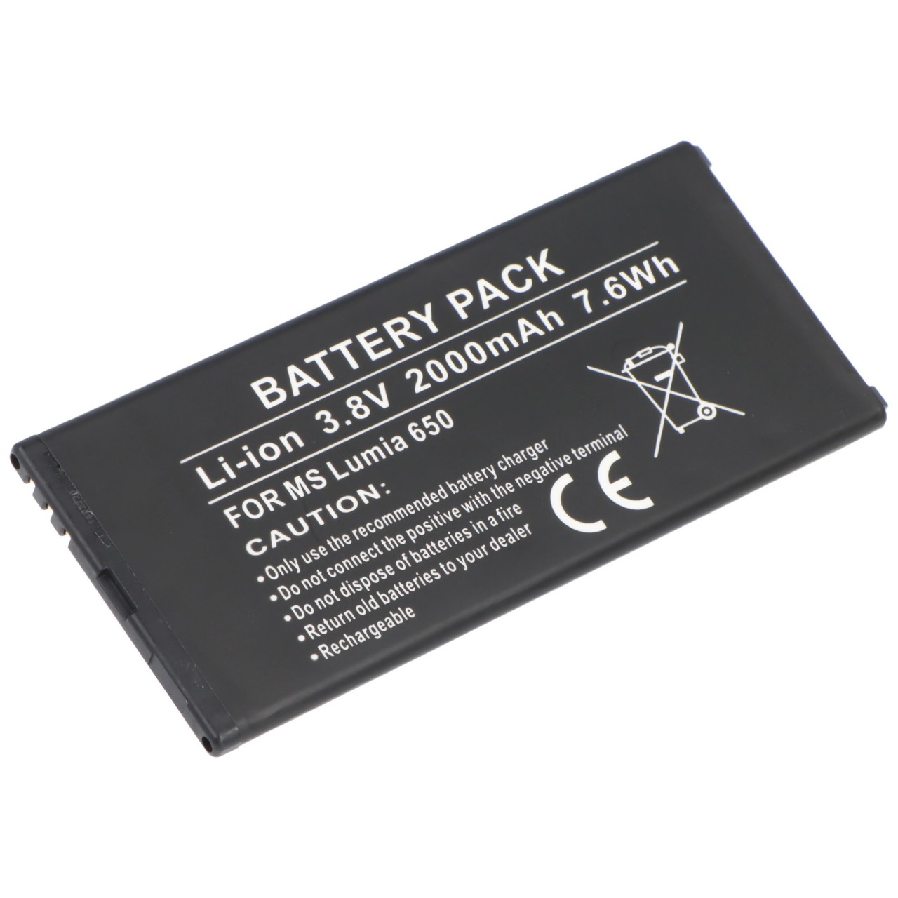 Akku passend für Microsoft Lumia BV-T3G, Lumia 650, Lumia 650 DS 3,8 Volt 2000mAh