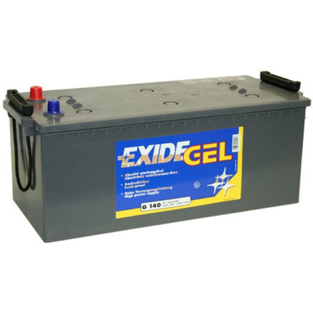 Exide Equipment Gel ES 1600 (G140) Blei Akku mit A-Pol 12V, 140000mAh
