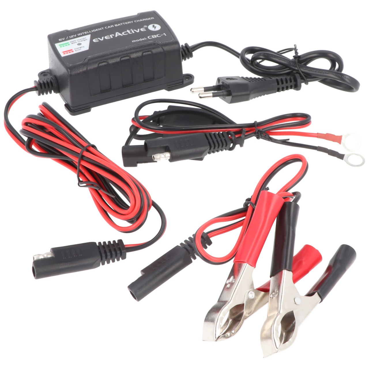 Ladegerät für 6 Volt und 12 Volt für Auto-, Motorrad-, Bleisäure-, PB, Gel, AGM Akku 2-24A