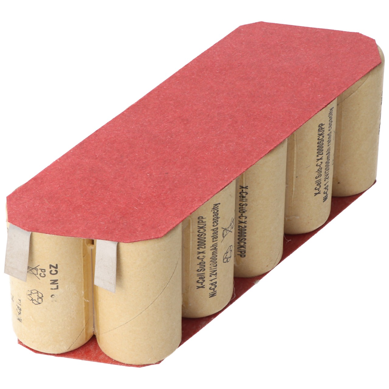 Akku passend für Handstaubsauger, 12 Volt 2000mAh, Abmessungen 125 x 42 x 43,4mm