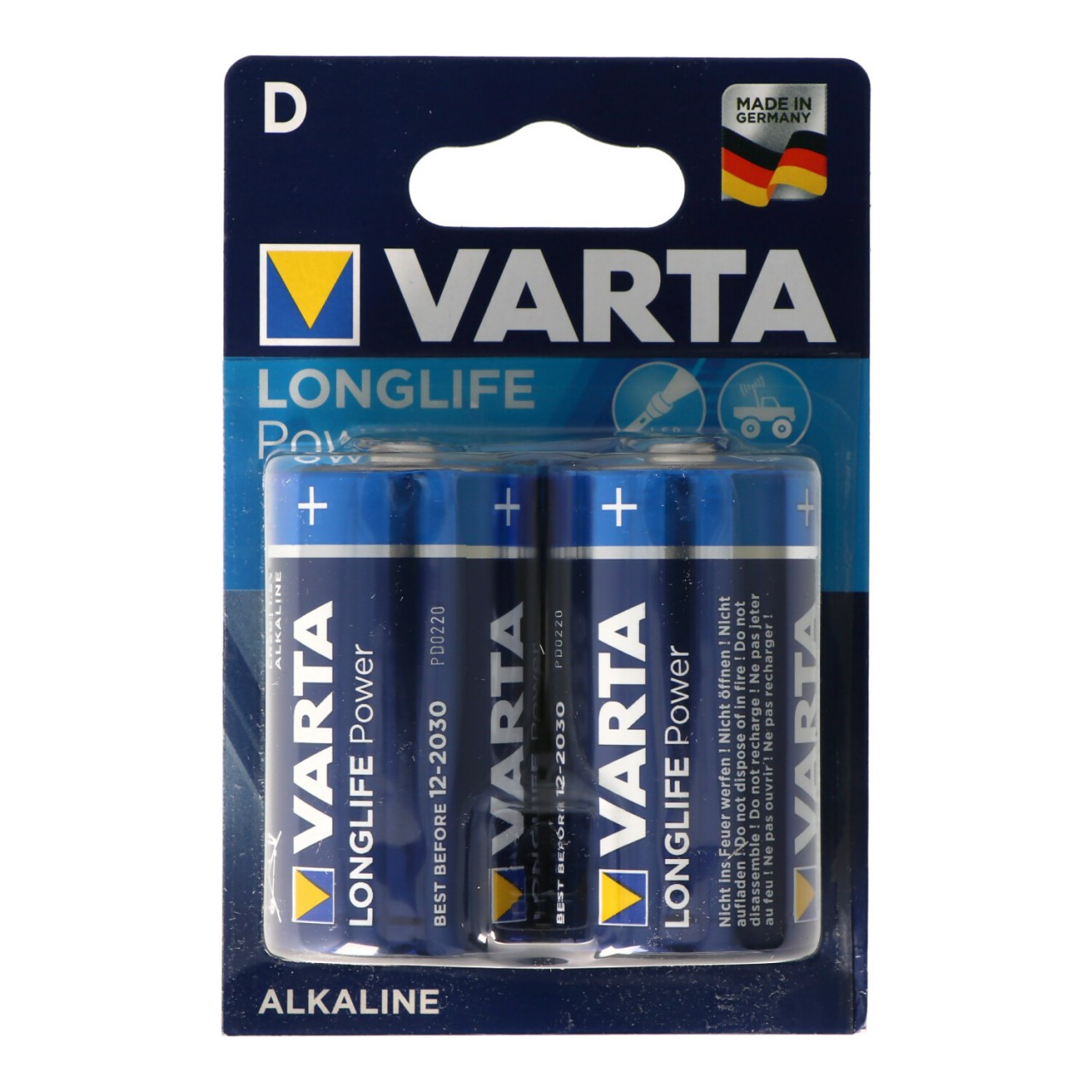 Varta Longlife Power (ehem. High Energy) Mono D Batterie 4920 im 2-er Blister