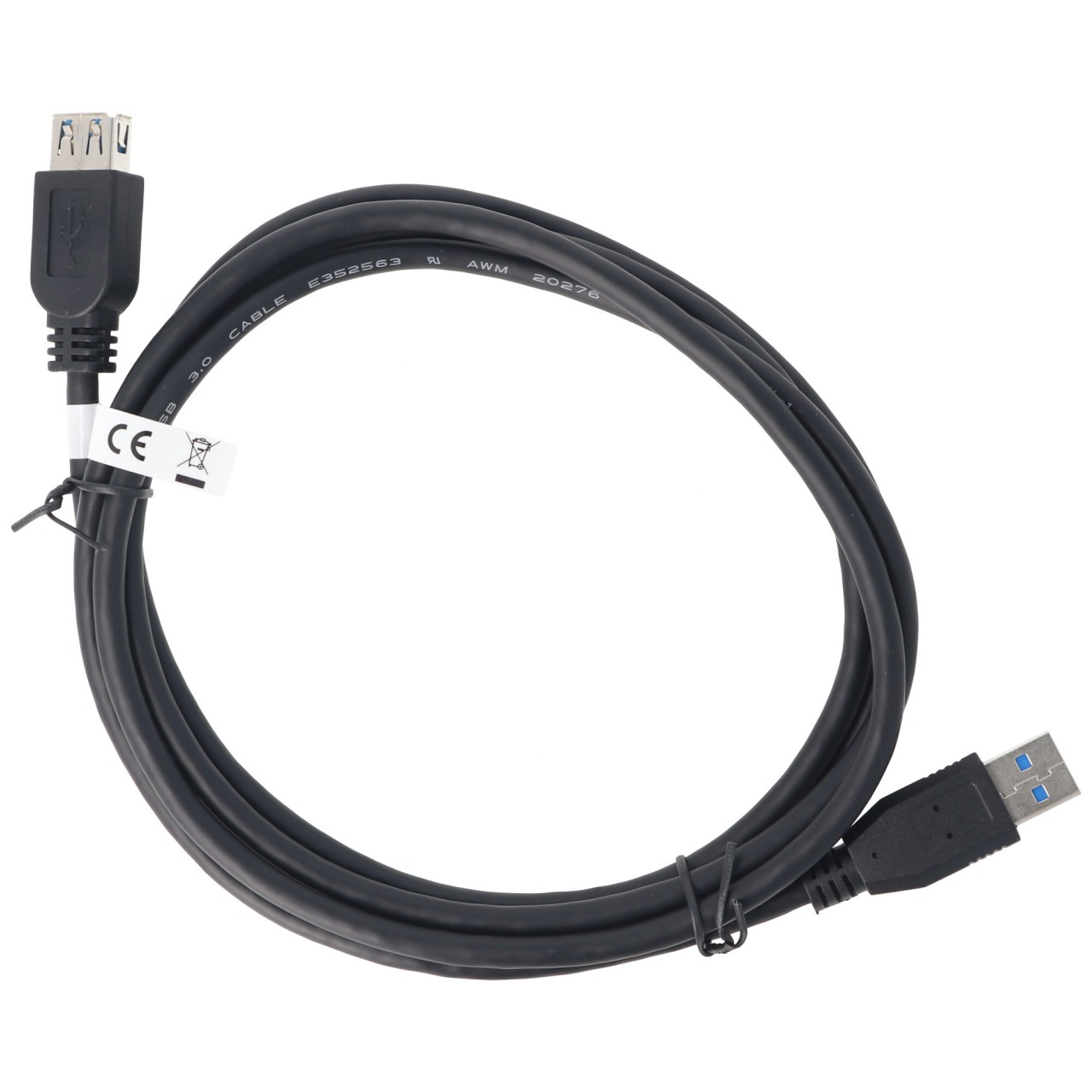USB 3.0 SuperSpeed Verlängerungskabel 1,8 m, USB 3.0 Stecker (Typ A)  src=