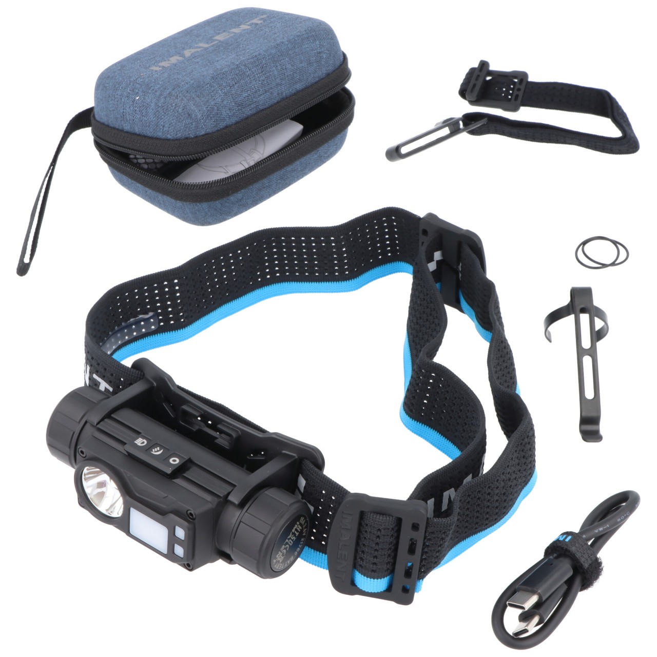 Imalent HT50 Stirnlampe, 3000 Lumen, zwei Lichtquellen, Powerbank Funktion, inkl. Imalent Li-Ion Akku 5000mAh