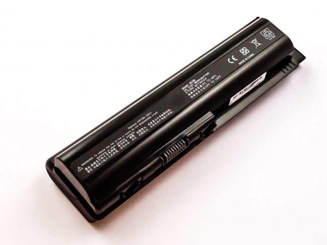 Akku passend für HP Pavilion dv4, dv5, dv6 series, Li-Ion, 10,8V, 6600mAh, 71,3Wh, black