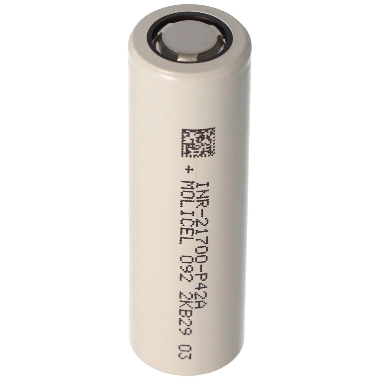 Molicel INR21700-P42A 4200mAh 45A Li-Ionen-Akku, 3,6V - 3,7V ungeschützt, flat top, Abmessungen 70,15x21,40mm