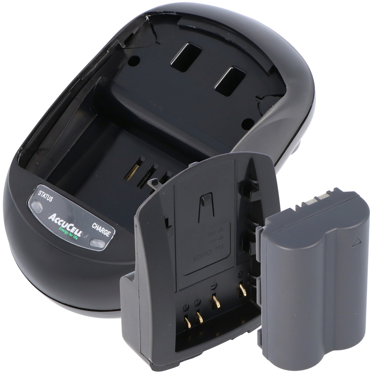 AccuCell Set Ladegerät und Akku passend für Canon BP-511, BP-508