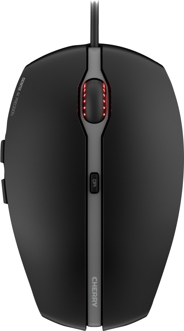Cherry Maus GENTIX 4K, USB, schwarz Optisch, 3600 dpi, 6 Tasten, Retail