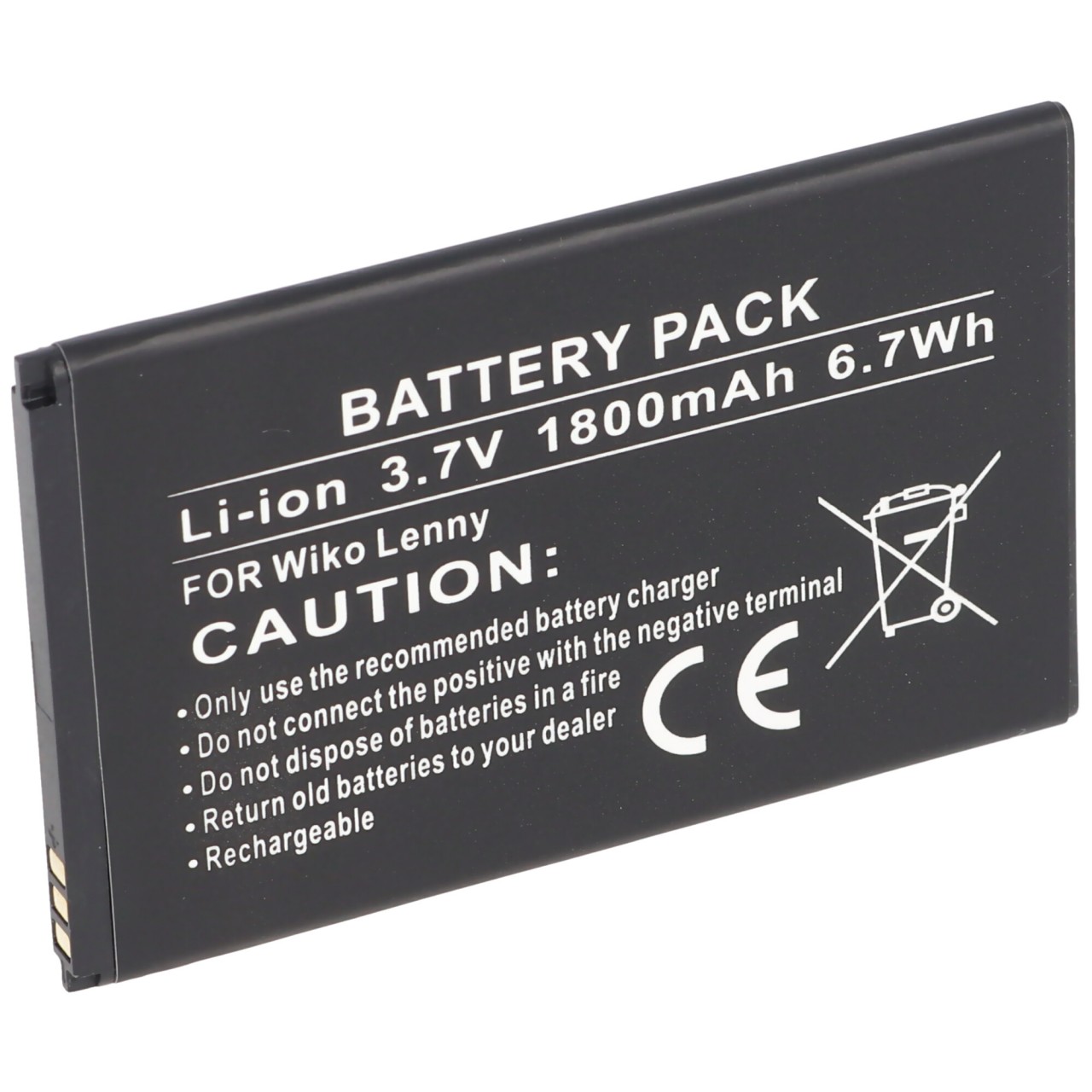 Wiko Lenny Akku Li-Ion als Ersatz-Akku von AccuCell mit 1800mAh, B1510013109