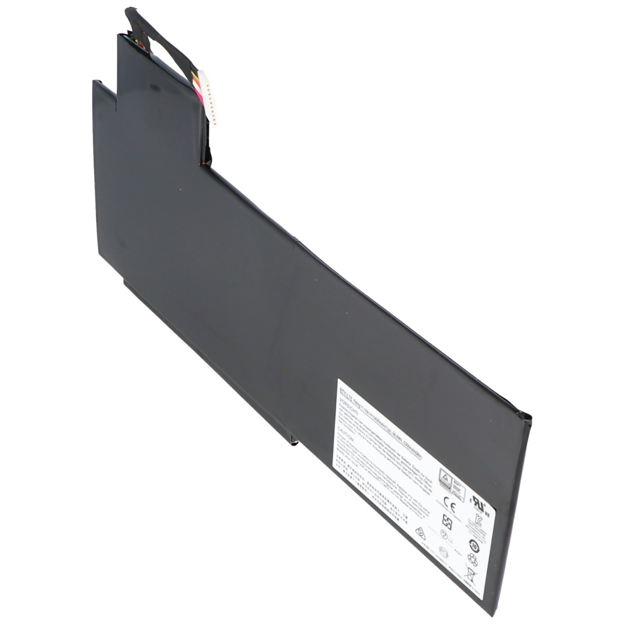 Akku passend für MEDION BTY-L76, Li-Polymer, 11,1V, 5400mAh, 58,8Wh, built-in, ohne Werkzeug