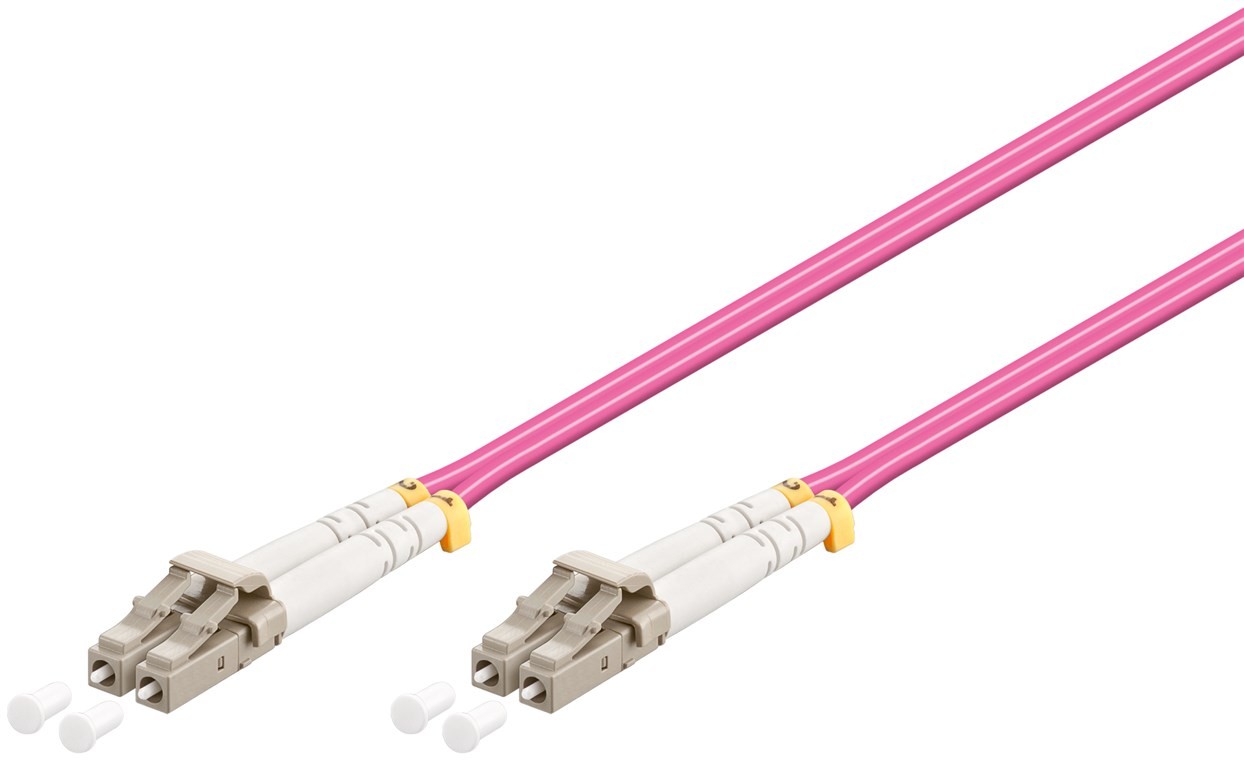Goobay LWL Kabel, Multimode (OM4) Violett