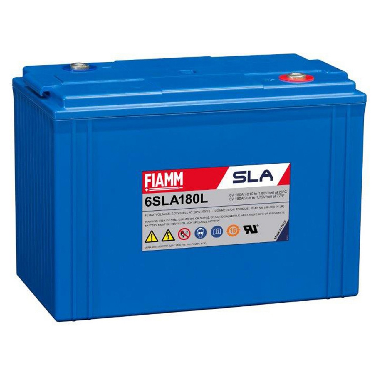 Fiamm 6SLA180 6V 180Ah (10hr) Bleiakku AGM Blei Gel Akku