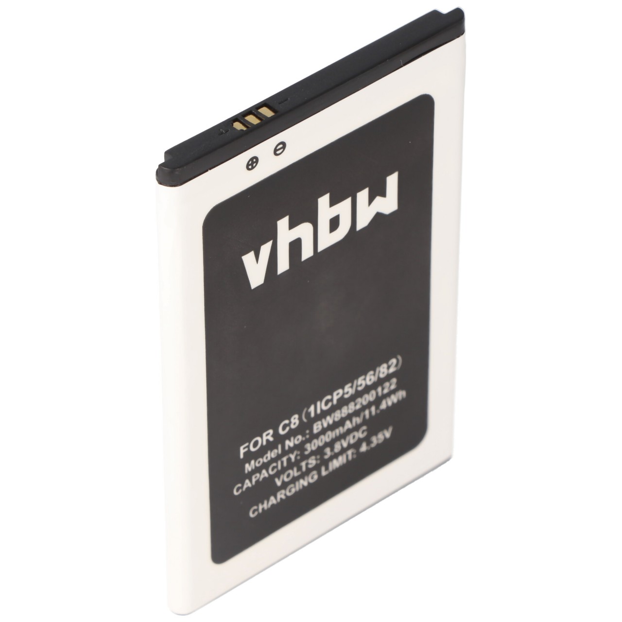 Li-Ion-Akku - 3000mAh (3.8V) für Handy, Smartphone, Telefon wie Oukitel 1ICP5/56/82