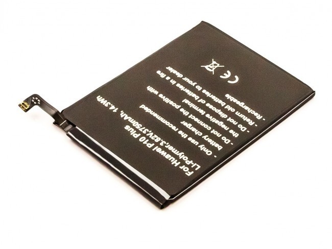 Akku passend für Huawei P10 Plus, Li-Polymer, 3,82V, 3750mAh, 14,3Wh, built-in, ohne Werkzeug