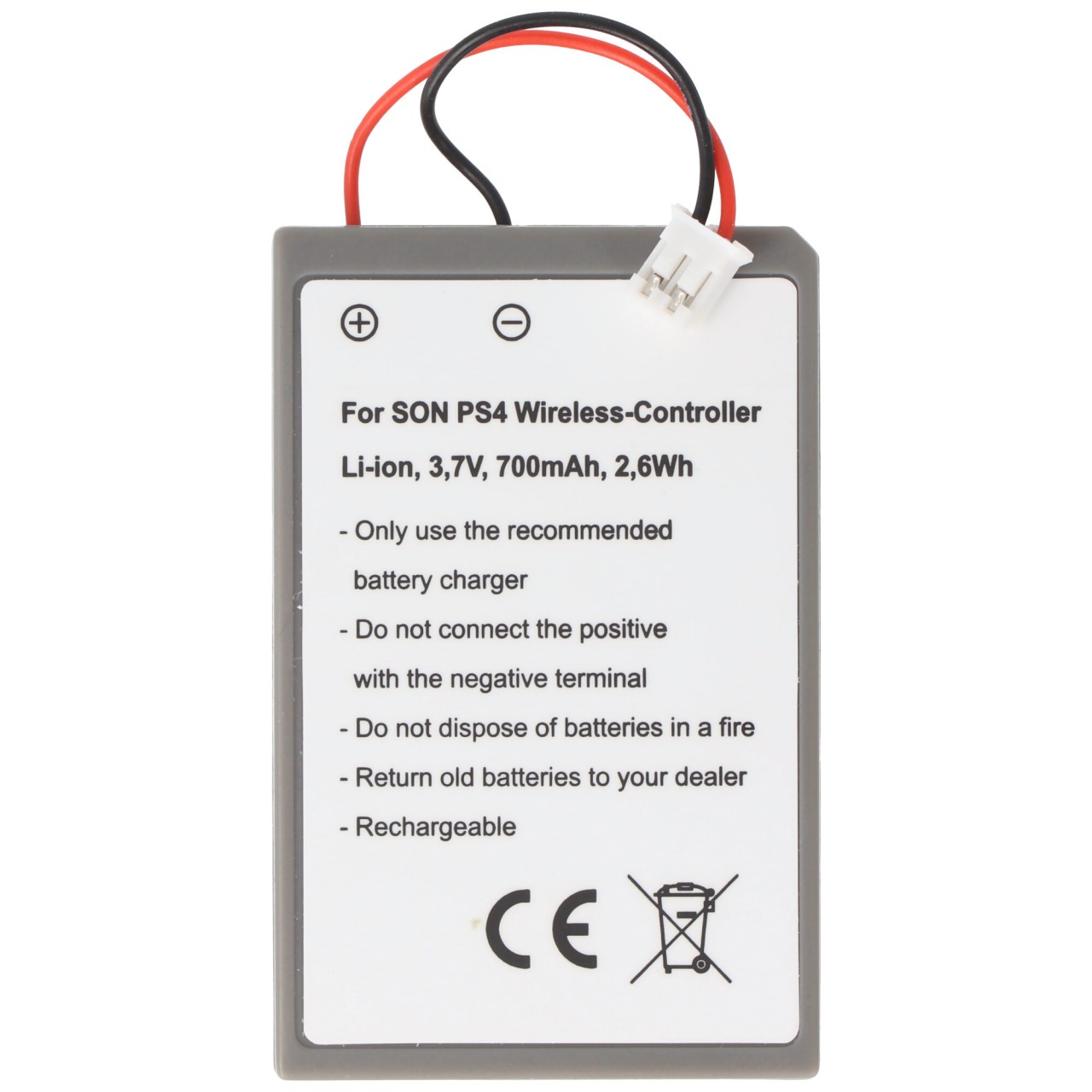Akku passend für den Playstation PS4 Controller, 3,7 Volt mit 700mAh