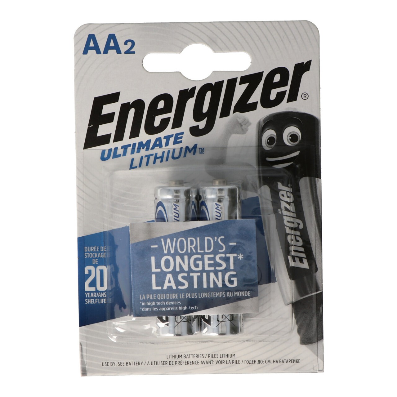 Energizer L91 Lithium Batterie AA 1,5 Volt, 3000mAh 2er Blister