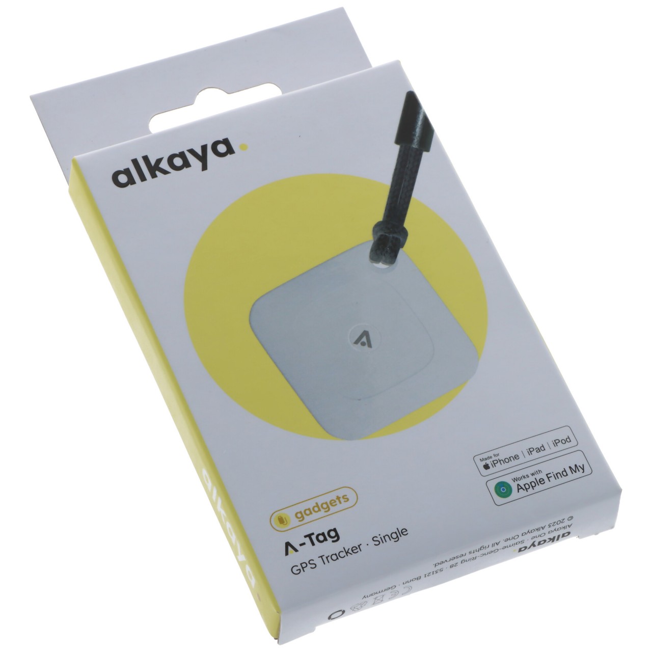 alkaya. | A Tag GPS Tracker Bluetooth Tracker Kompatibel für Apple 'Find my', Weiß