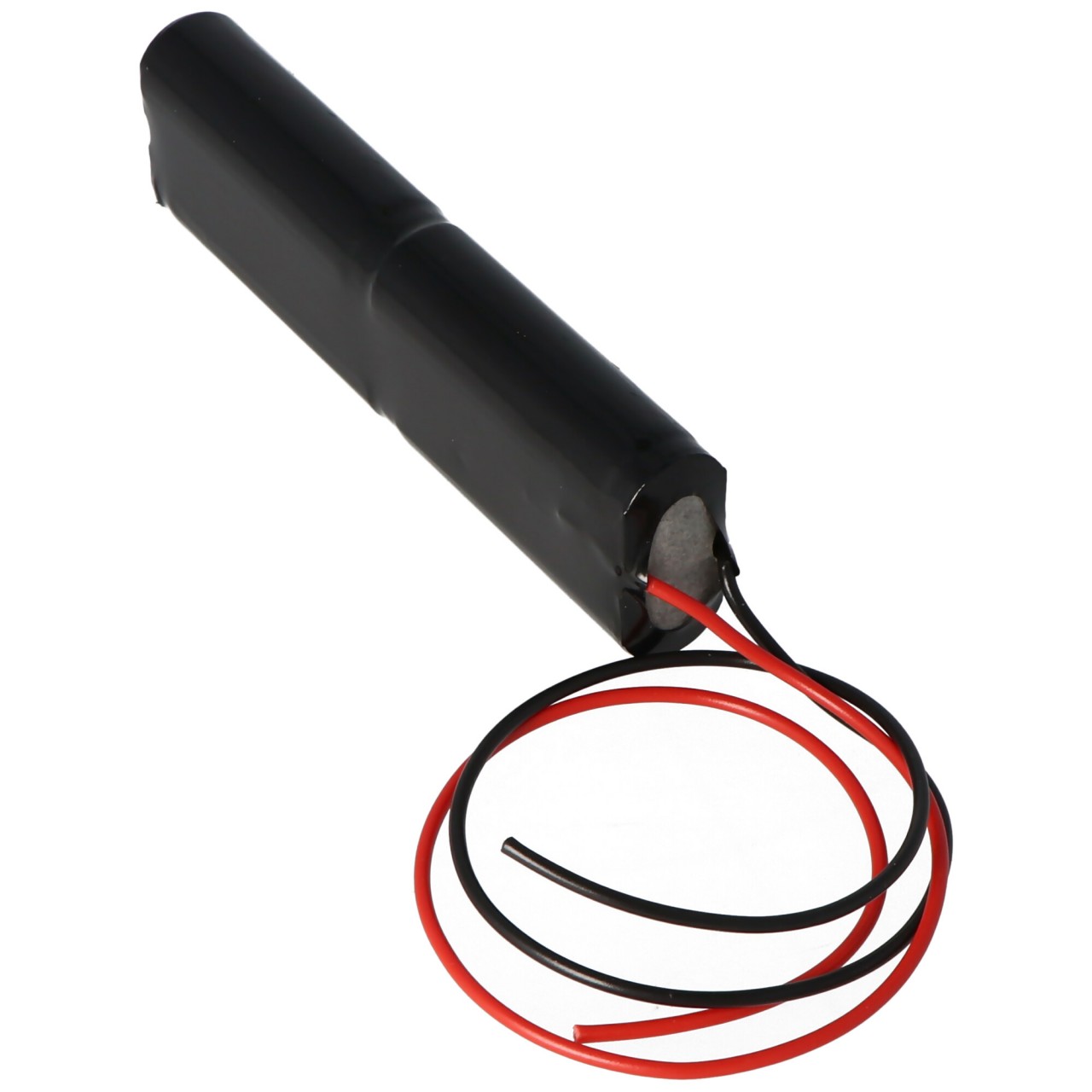 NiCd Notbeleuchtungs-Akku S2x2 4,8V 0,90Ah, Abmessungen ca. 100mm x 15mm x 30mm mit Kabel und Stecker