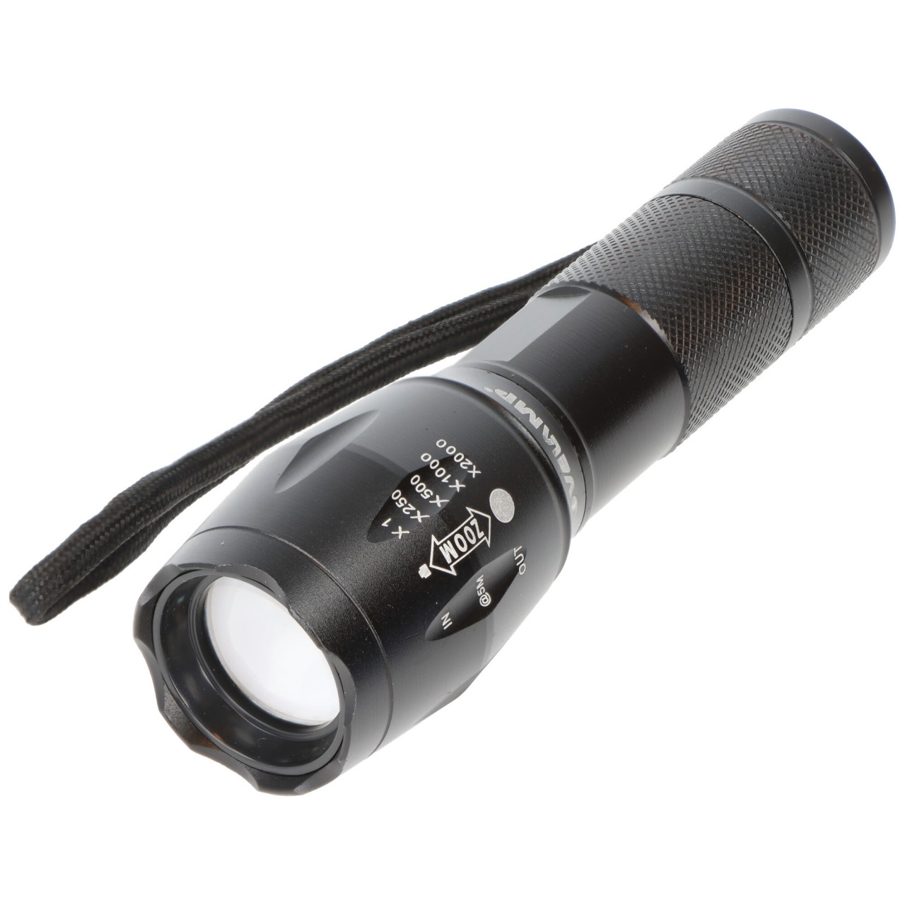 LED-Taschenlampe mit Zoom, Fokus Funktion inkl. Akku, max. 10W, max. 350 Lumen, mit Koffer und Zubehör