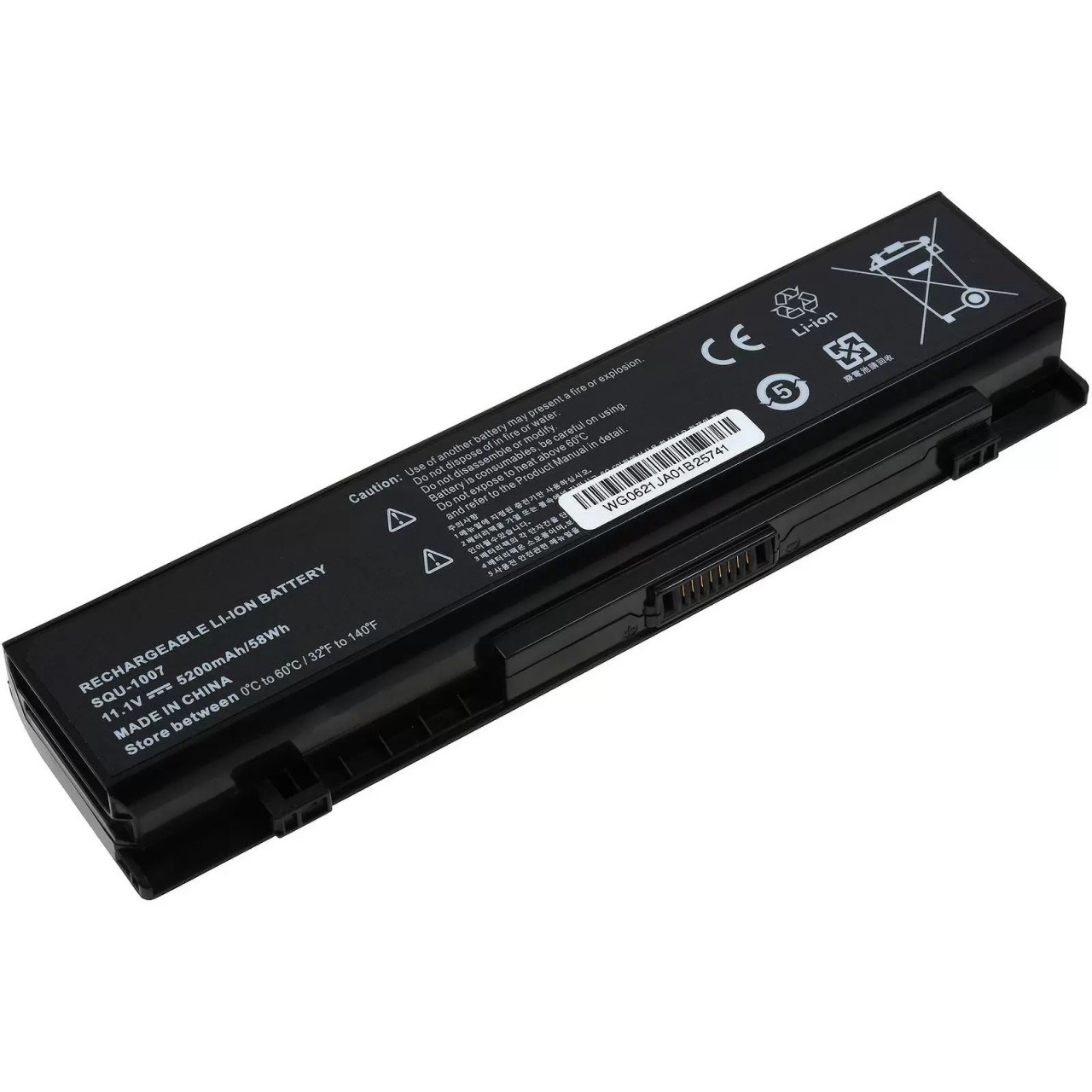 Akku passend für Laptop LG Aurora Onote S430, Xnote S530, Typ SQU-1007 u.a. - 11,1V - 5200 mAh