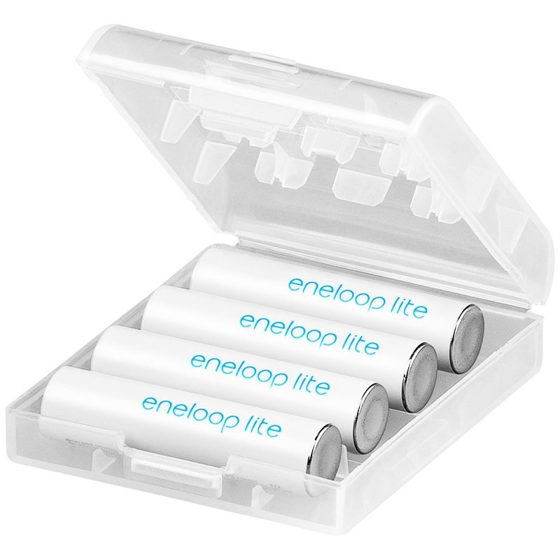 Panasonic eneloop Lite (ehem. Sanyo eneloop Lite) Micro AAA LR03 HR-4UQ 4 Stück in praktischer Akkubox