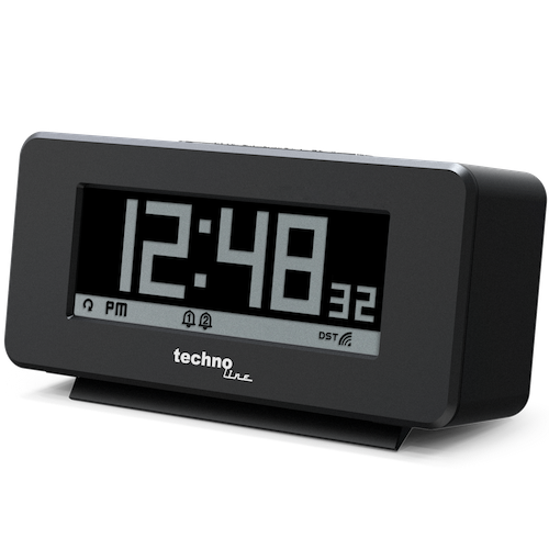 WT295 - Funkwecker mit automatischer Hintergrundbeleuchtung, Innentemperaturanzeige, Negativ- und Positiv-Display