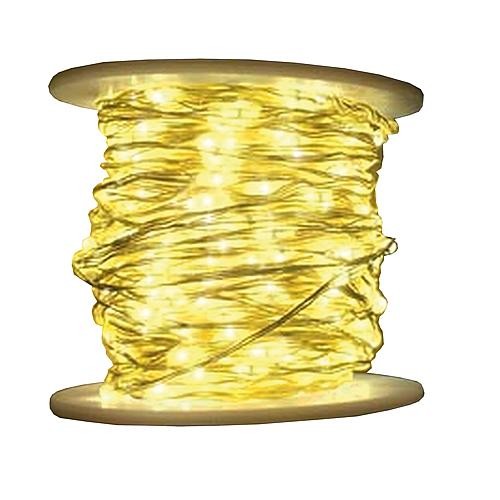 Micro LED-Lichterkette 100 flg. warmweiß 49482