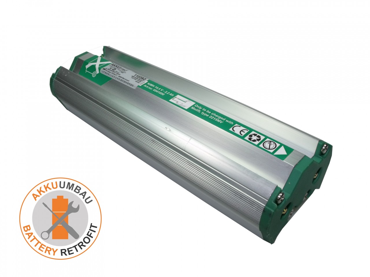 NiMH Akkuumbau passend für Molift Power Pac - 0541000-2