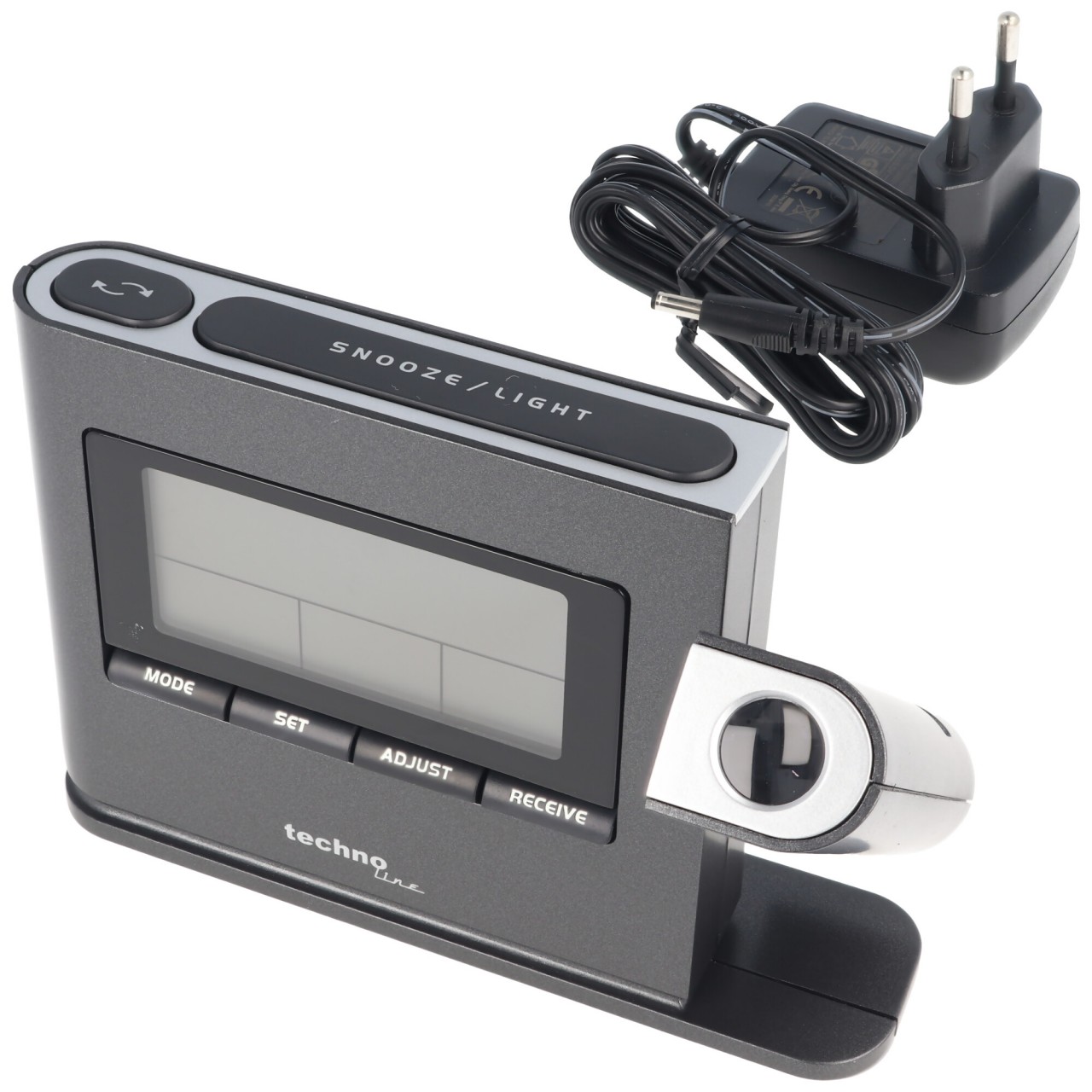 WT 519 Funk- und Projektionswecker mit Temperaturanzeige inklusive Netzteil