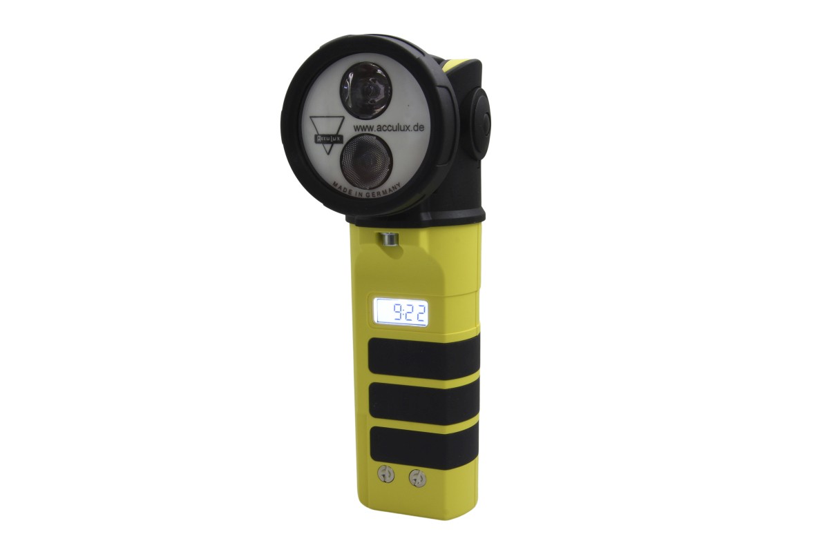 AKTIONSPAKET AccuLux HL35EX High Power Knickkopf-Handleuchte