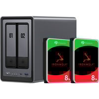 DXP2800 + 2x 8 TB Seagate IronWolf HDD Bundle, NAS