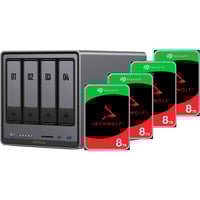 DX4800 Plus + 4x 8 TB Seagate IronWolf HDD Bundle, NAS