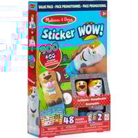 Melissa & Doug - Sticker WOW! Sticker-Stempelset 2er-Pack Tiere, Basteln