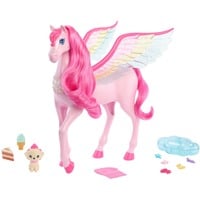 Barbie Ein Verborgener Zauber Rosa Pegasus mit Hündchen, Spielfigur