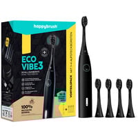 ECO VIBE 3 Starterkit All Black + 4 Refills, Elektrische Zahnbürste