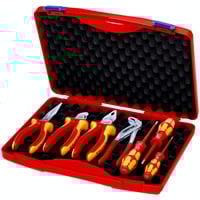 Werkzeug-Box 'RED' Elektro Set 2, 7-teilig, Werkzeug-Set