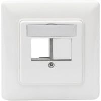 Frontplatte und Einbaurahmen für Multimedia / Keystone Module