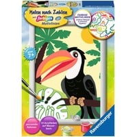 Malen nach Zahlen - Tukan im Dschungel