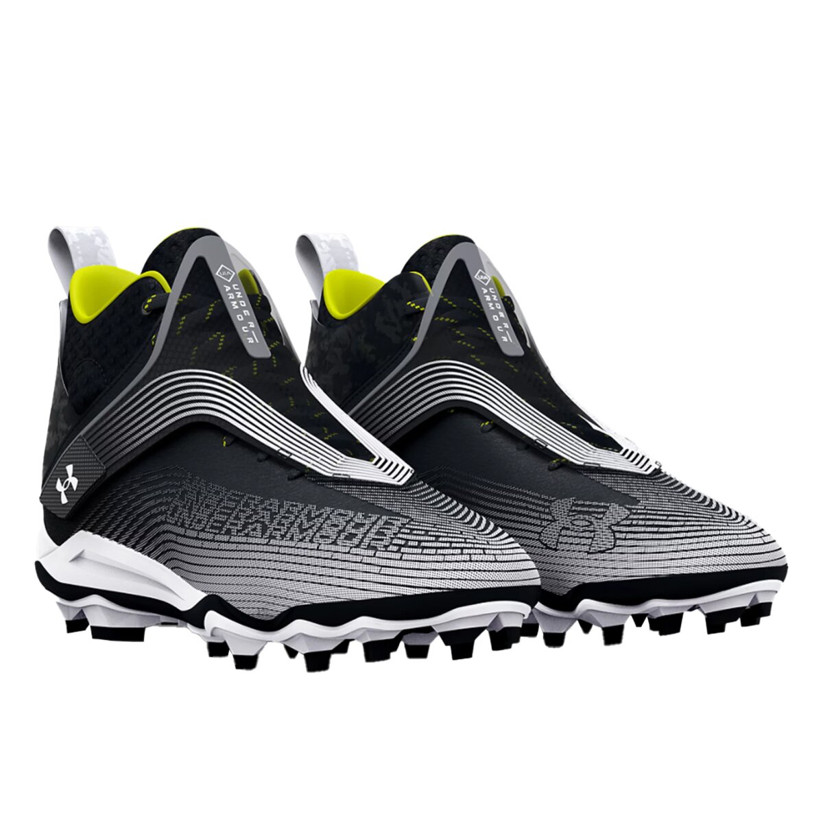Under Armour Highlight Hammer MC Footballschuhe, 3025085 - schwarz/weiß Gr.8 US