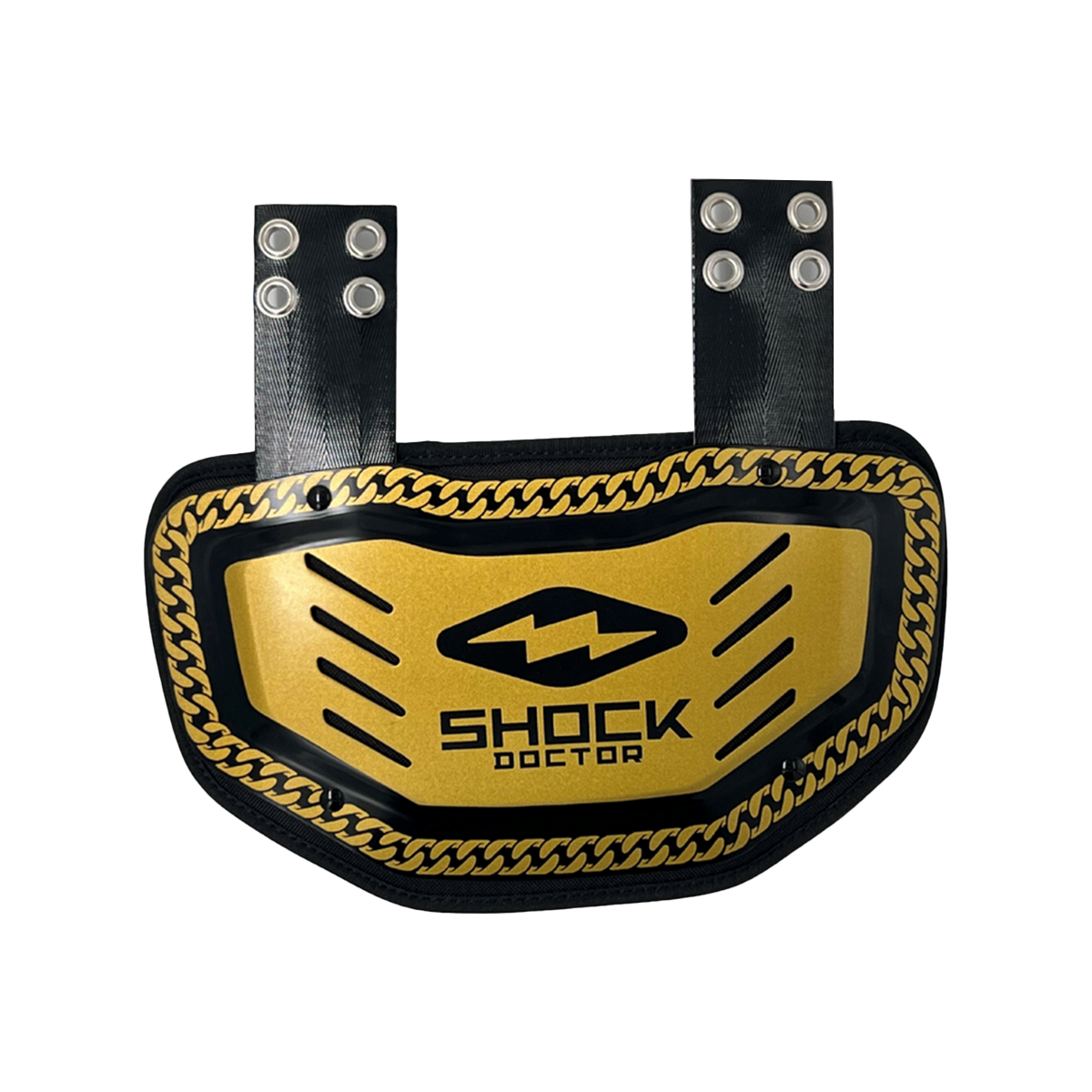 Shock Doctor Showtime Back Plate - Gold Chain