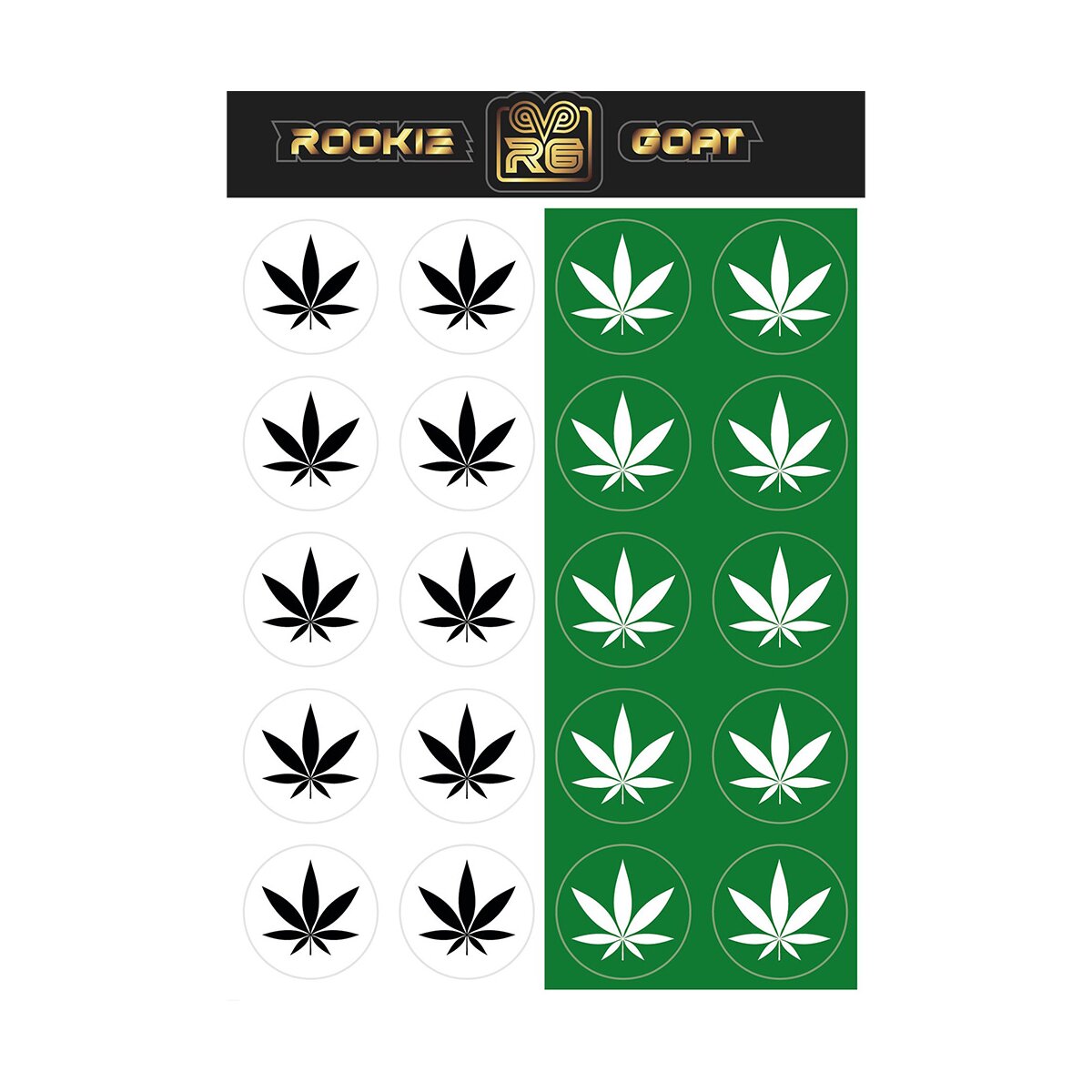 Rookie GOAT American Football Helmaufkleber, Helmsticker, Football Decal - 1St. Edition Hanfblatt