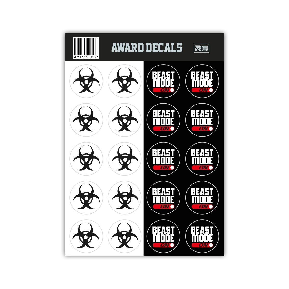 Rookie GOAT American Football Helmaufkleber, Helmsticker, Football Decal - 1St. Edition Hazard/Beastmode