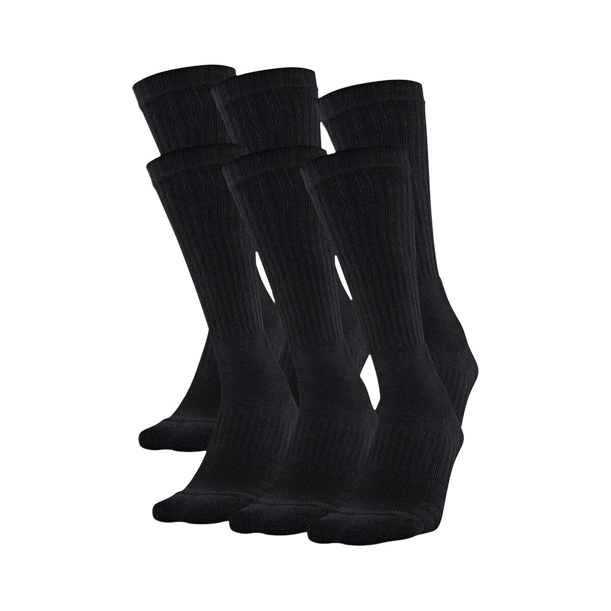 Under Armour Training Cotton Crew Socks 6-Pack - schwarz XL