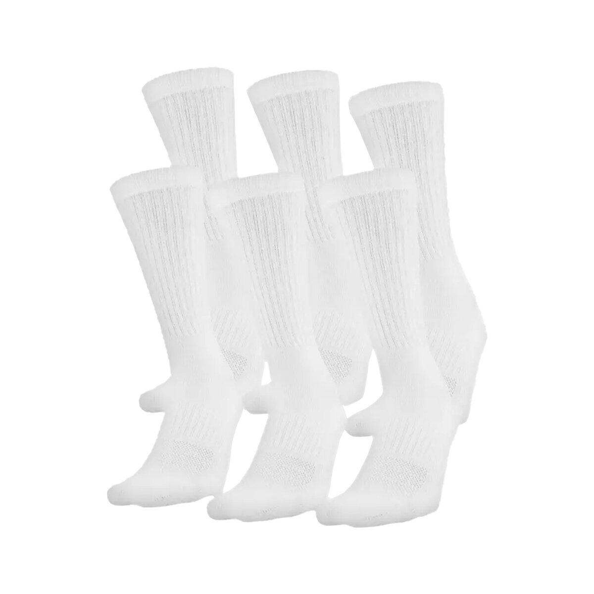 Under Armour Training Cotton Crew Socks 6-Pack - weiß XL