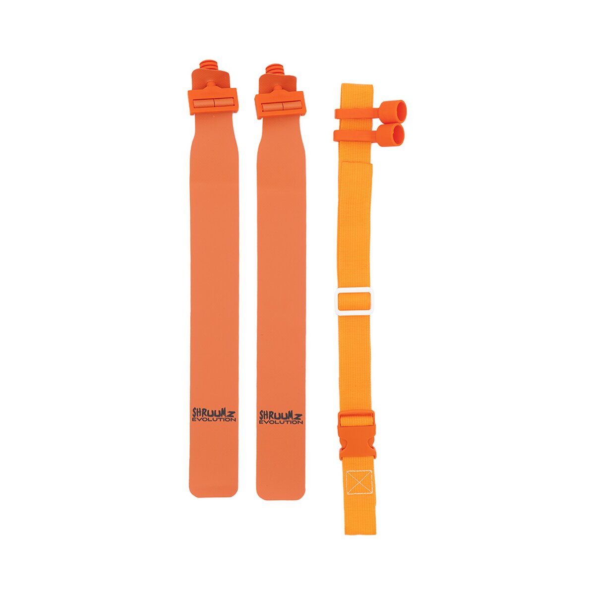 Shruumz Popflags, Flagfootball Set, Gürtel mit zwei Flaggen - Orange