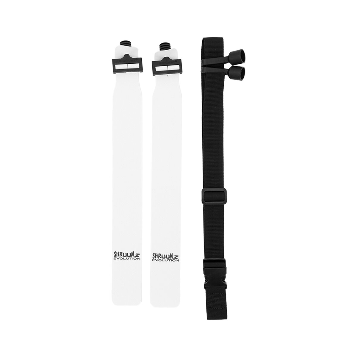 Shruumz Popflags, Flagfootball Set, Gürtel mit zwei Flaggen - Schwarz/Weiß