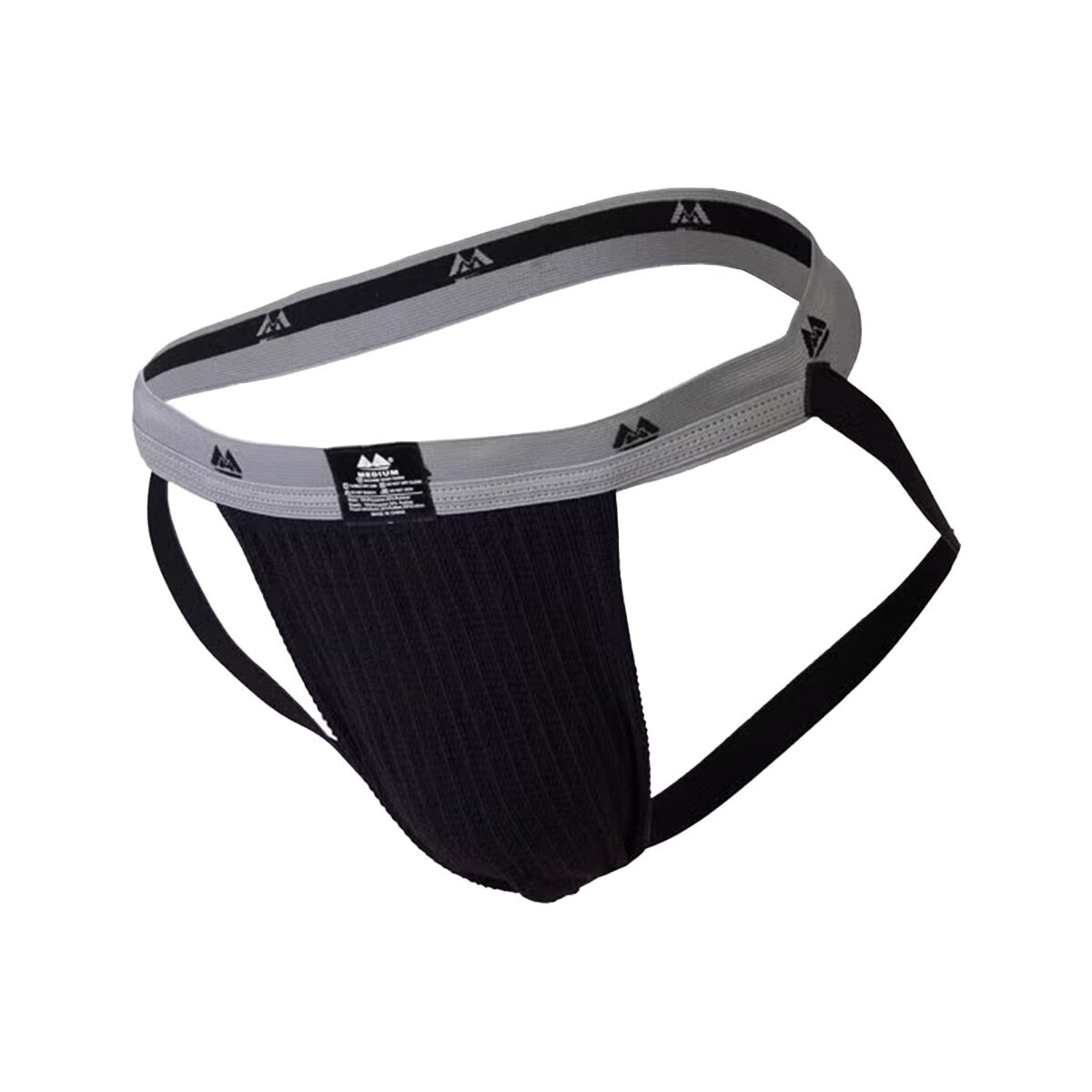 Jockstrap 1' Tiefschutzhose, Waistband - schwarz-grau Gr. S